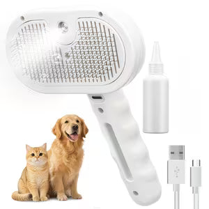 Perie pentru animale LYCENXI 4 in 1 cu spray
